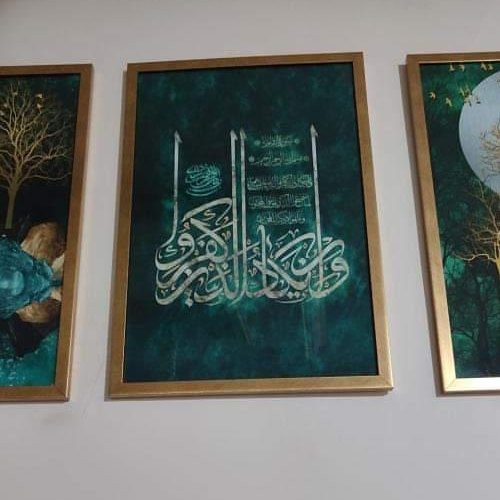 تابلو دکوراتیو وان یکاد و آهو 3تکه